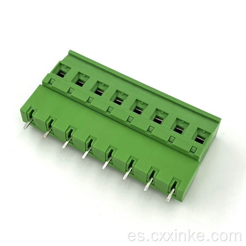 Enchufe de bloques de terminal de plug-in de 7.62 mm con conector sellado de pin recto macho y hembra